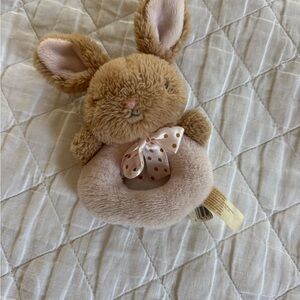 Plush Bunny Rattle Toy